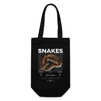 Python birman moderne streetwear Reptile gardien - Sac à bouteille - noir - Devant