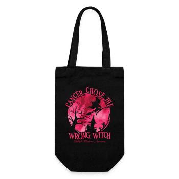 Witch Burgundy Multiple Myeloma Cancer - Gift Bag for Bottles - black - Front