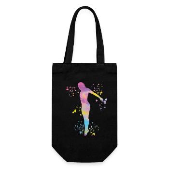 Diving, Synchronized Diving, Artistic Jumping - Gift Bag for Bottles - black - Front