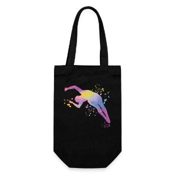 Diving, Synchronized Diving, Artistic Jumping - Gift Bag for Bottles - black - Front