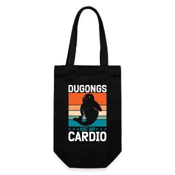 Dugong Forktail Manatee Pigs Gift - Gift Bag for Bottles - black - Front