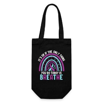Suicide Prevention Awareness - Gift Bag for Bottles - black - Front