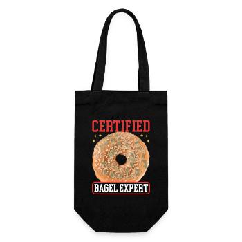 Bagel Expert Beigel Bagol Pain Cadeau - Sac à bouteille - noir - Devant
