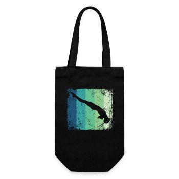 Diving, Artistic Jumping, Synchronized Diving - Gift Bag for Bottles - black - Front