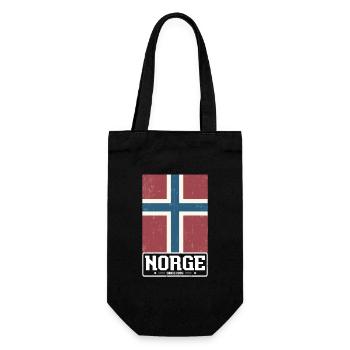 Norvège Norge drapeau norvégien cadeau - Sac à bouteille - noir - Devant