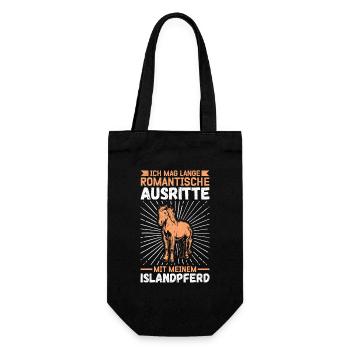 Icelandic Horse Icelandic Pony Isi Gift - Gift Bag for Bottles - black - Front