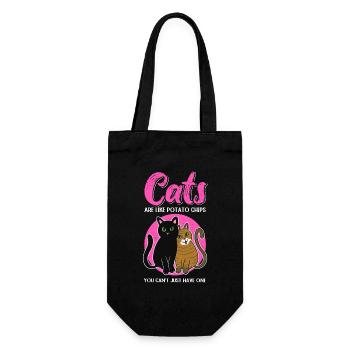 Les chats sont comme un cadeau de propriétaire de chat chat - Sac à bouteille - noir - Devant