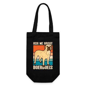Boerboel chien chien propriétaire cadeau - Sac à bouteille - noir - Devant