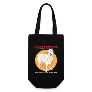 Pyrenean Mountain Dog Dog Owners Dogs Gift - Gift Bag for Bottles - black - Front