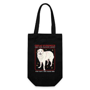 Pyrenean Mountain Dog Dog Owner Dog Gift - Gift Bag for Bottles - black - Front