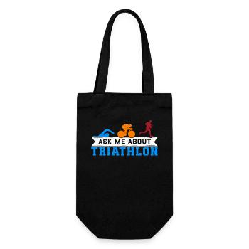 Triathlon Triathletes Triathlete Athlete Gift - Gift Bag for Bottles - black - Front