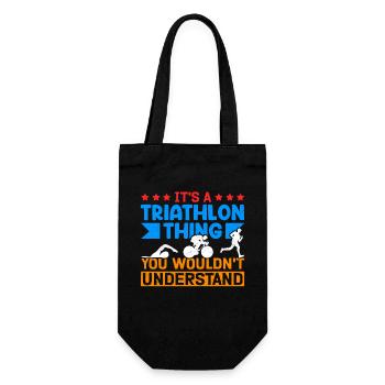 Triathlon Triathlete Triathlete Gift - Gift Bag for Bottles - black - Front