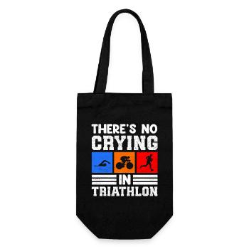 Triathlon Sport Triathlet Triathleten Geschenk - Geschenkbeutel für Flaschen - Schwarz - Vorne