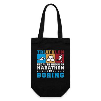 Triathlon Sports Triathletes Triathlete Gift - Gift Bag for Bottles - black - Front