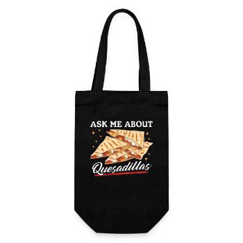 Quesadilla Tortillas Quesadillas Gift - Gift Bag for Bottles - black - Front