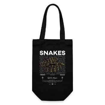 Mangrove serpent moderne streetwear reptile gardien - Sac à bouteille - noir - Devant