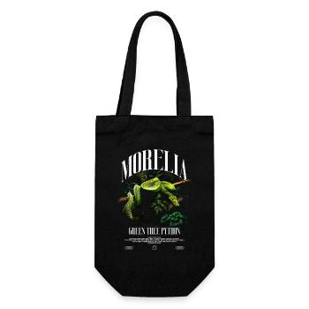 Grüner Baum Python Moderner Streetwear Reptilienpfleger - Geschenkbeutel für Flaschen - Schwarz - Vorne