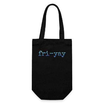 Fri Yay Enseignants Ambiance du week-end de l’école - Sac à bouteille - noir - Devant