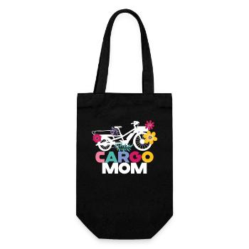 Cargo Mom Lastenrad Cargobike - Geschenkbeutel für Flaschen - Schwarz - Vorne