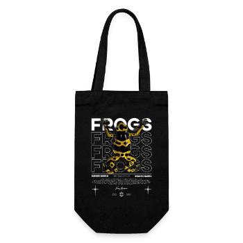 Dendrobates Leucomelas Dart Frosch Streetwear Frosch - Geschenkbeutel für Flaschen - Schwarz - Vorne