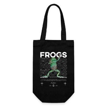 Wachsiger Affe Laubfrosch Streetwear Froschwärter - Geschenkbeutel für Flaschen - Schwarz - Vorne