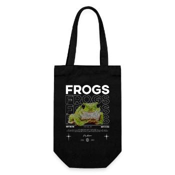 White's Laubfrosch Streetwear Froschhüter - Geschenkbeutel für Flaschen - Schwarz - Vorne