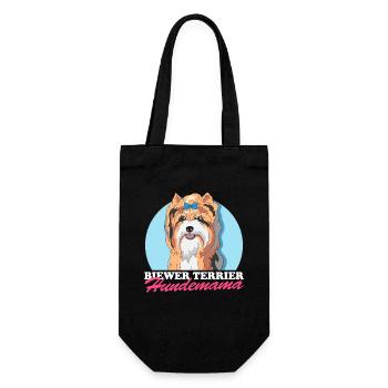 Biewer Terrier Dog Mom Dog Owner Gift - Gift Bag for Bottles - black - Front
