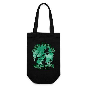 Cancer Witch Green Liver Cancer - Gift Bag for Bottles - black - Front