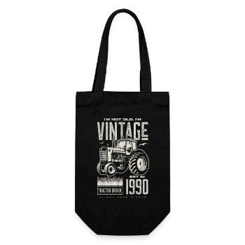 Tracteur Vintage Farmer Anniversaire Né En 1990 - Sac à bouteille - noir - Devant