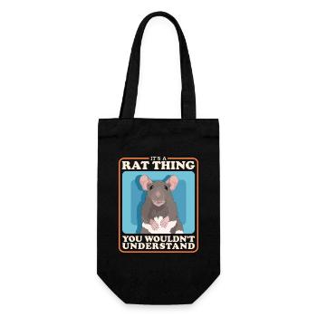 Rats Rat Owner Cute Rat Gift - Gift Bag for Bottles - black - Front