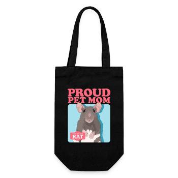 Rats Mom Rat Owner Cute Rat Gift - Gift Bag for Bottles - black - Front