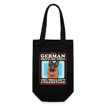 German Shepherds German Shepherd Gift - Gift Bag for Bottles - black - Front