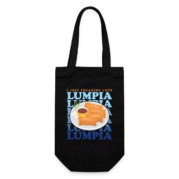 Lumpia Loempia Spring Roll Gift - Gift Bag for Bottles - black - Front