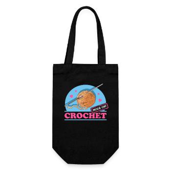 Crochet crochet cadeau - Sac à bouteille - noir - Devant