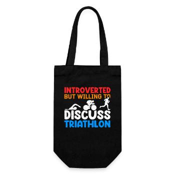 Triathlon Triathletes Triathlete Athlete Gift - Gift Bag for Bottles - black - Front