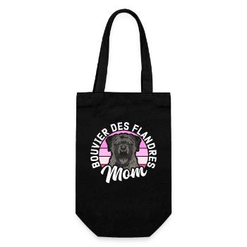 Bouvier des Flandres Mom Vlaamse Koehond Gift - Gift Bag for Bottles - black - Front