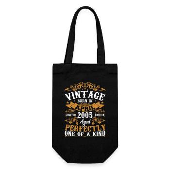 Les Légendes Sont Nées En Avril 2005 Cadeau 2005 - Sac à bouteille - noir - Devant