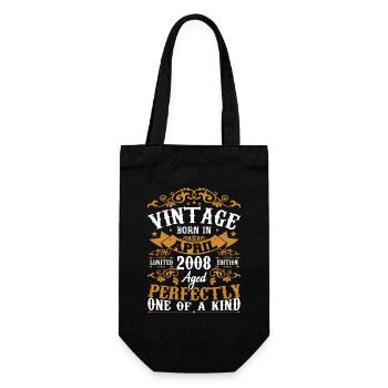 Les Légendes Sont Nées En Avril 2008 Cadeau 2008 - Sac à bouteille - noir - Devant