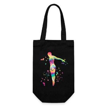 Diving, Synchronized Diving, Artistic Jumping - Gift Bag for Bottles - black - Front