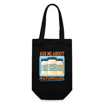 Mayonnaise Mayo Gift - Gift Bag for Bottles - black - Front