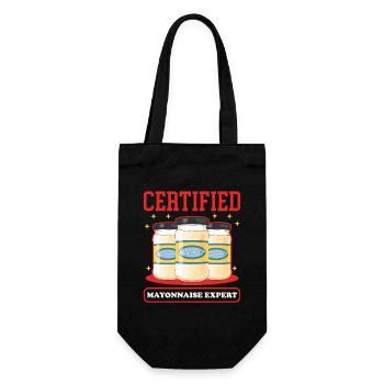 Mayonnaise Expert Mayo Gift - Gift Bag for Bottles - black - Front