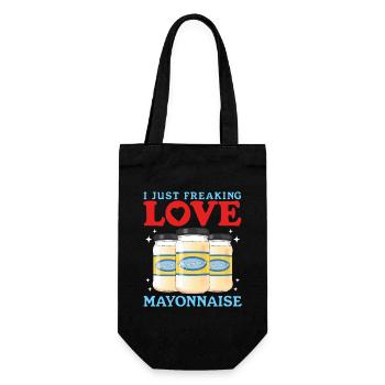 Mayo Mayonnaise Gift - Gift Bag for Bottles - black - Front