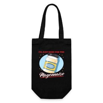 Mayonnaise Lover Mayo Gift - Gift Bag for Bottles - black - Front