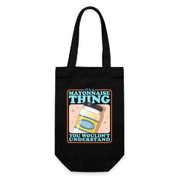 Mayo Mayonnaise Lover Gift - Gift Bag for Bottles - black - Front