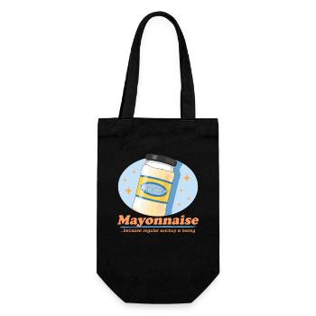 Mayo Delicious Mayonnaise Gift - Gift Bag for Bottles - black - Front