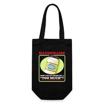 Mayonnaise Funny Mayo Gift - Gift Bag for Bottles - black - Front