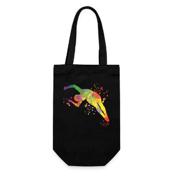 Diving, Synchronized Diving, Artistic Jumping - Gift Bag for Bottles - black - Front