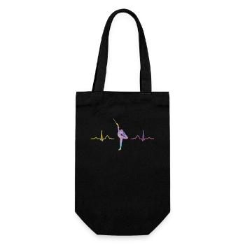 Gymnastikstab Ekg Rhythmische Sportgymnastik - Geschenkbeutel für Flaschen - Schwarz - Vorne