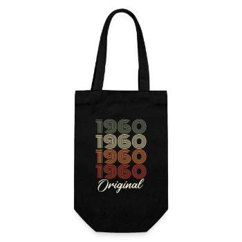 1960 Cadeau D'anniversaire Vintage Original 1960 - Sac à bouteille - noir - Devant