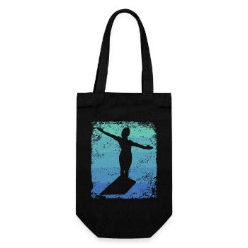 Synchronized Water Diver High Diver - Gift Bag for Bottles - black - Front